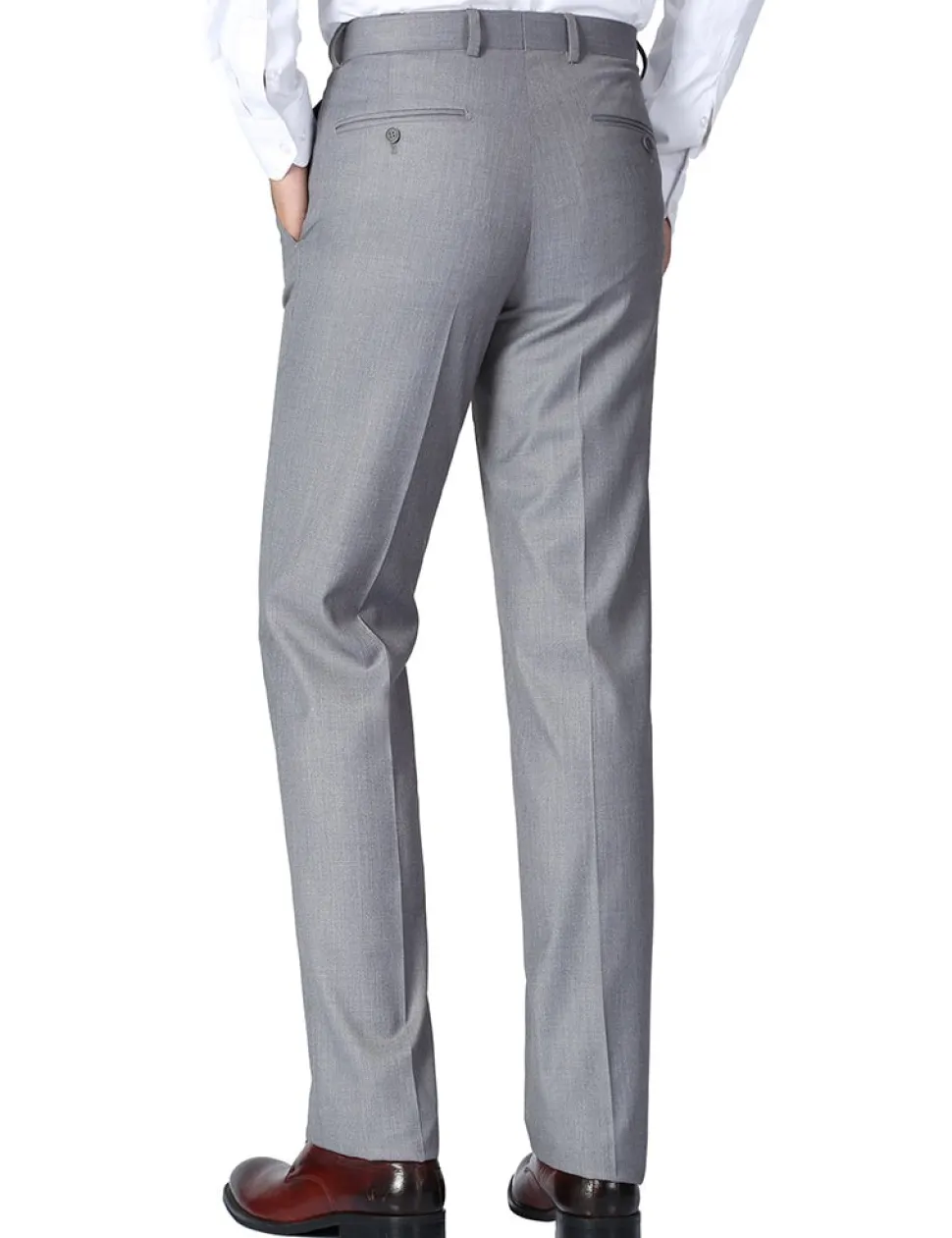 Vanderbilt Collection - Gray Regular Fit Dress Pants