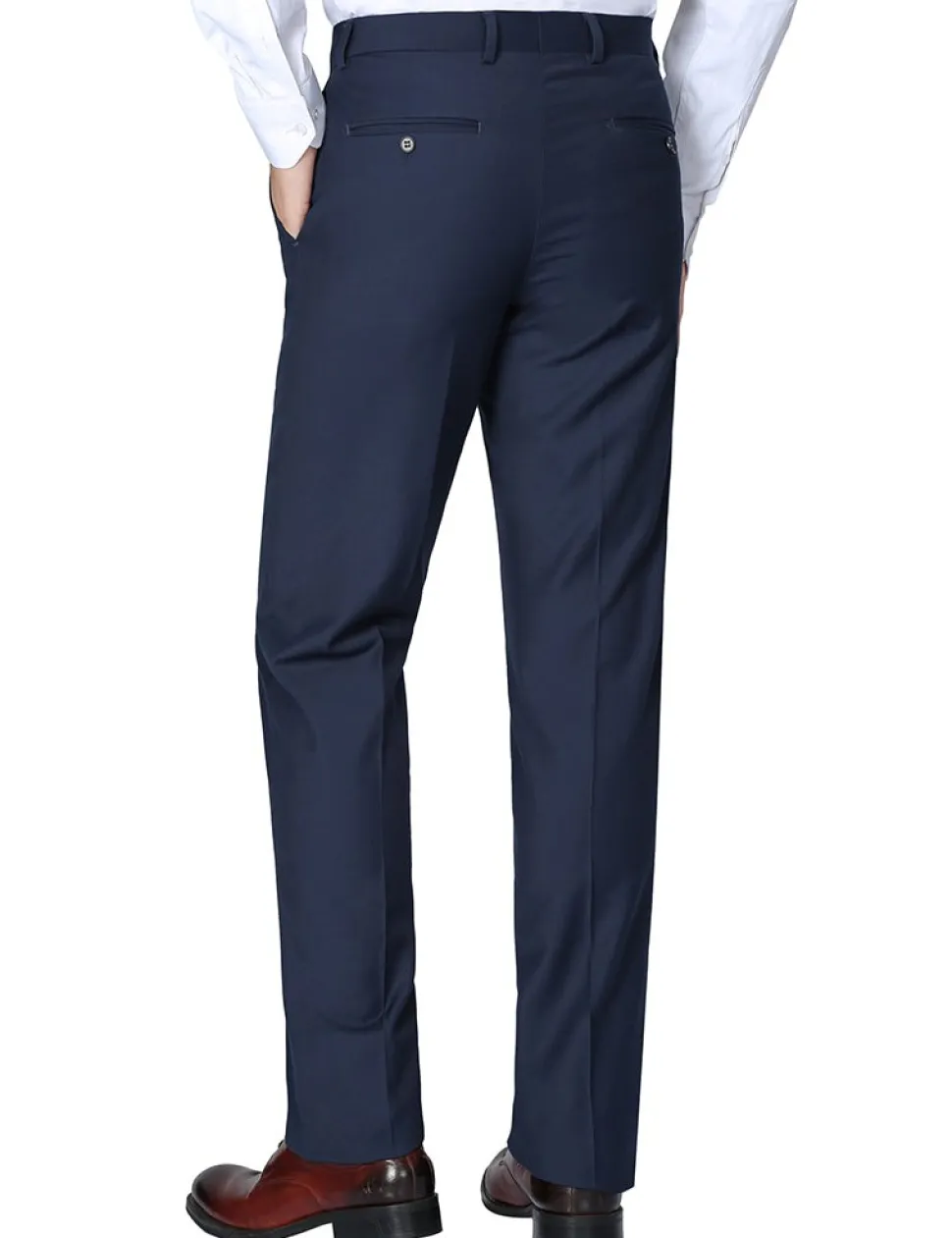 Vanderbilt Collection - Navy Regular Fit Dress Pants