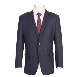 100% Wool Navy Regular Fit 2-Piece Suit
