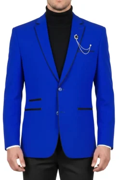 (3XL) Royal Slim Fit Velvet Blazer